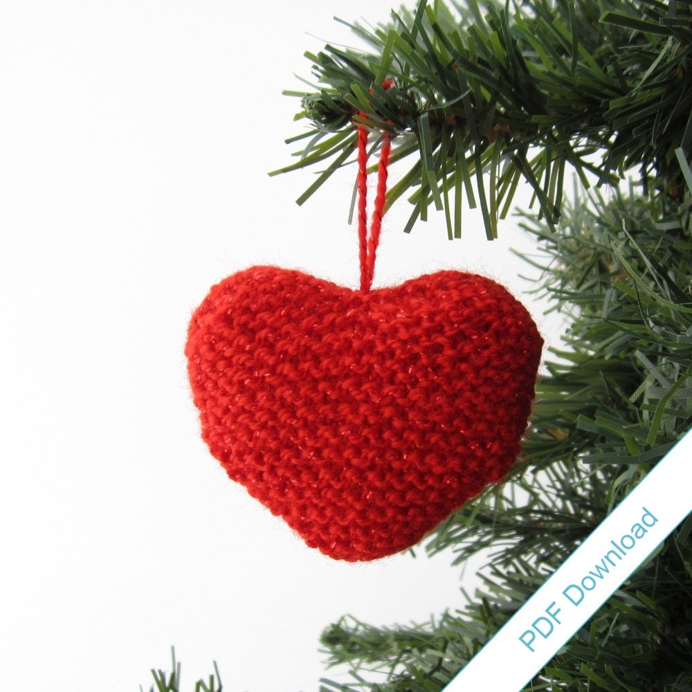 Knitting Pattern PDF. Heart With Wings. Instant Download.