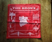 Discontinued version of Bronx bandanna - red