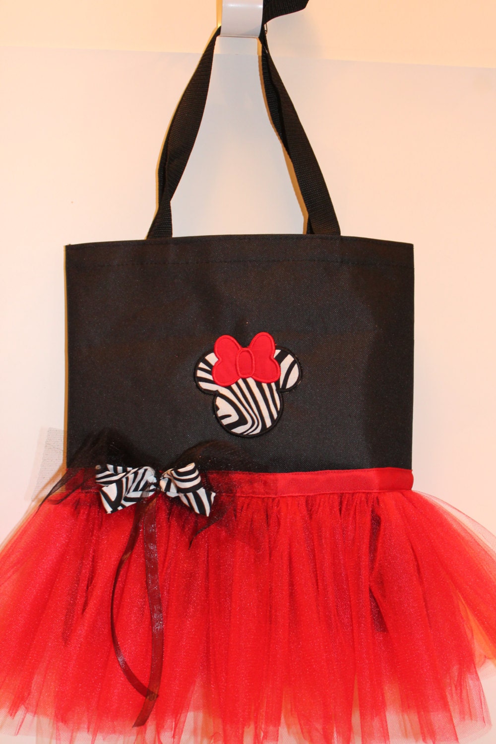 Tutu Tote with Monogram and Machine Embroidery