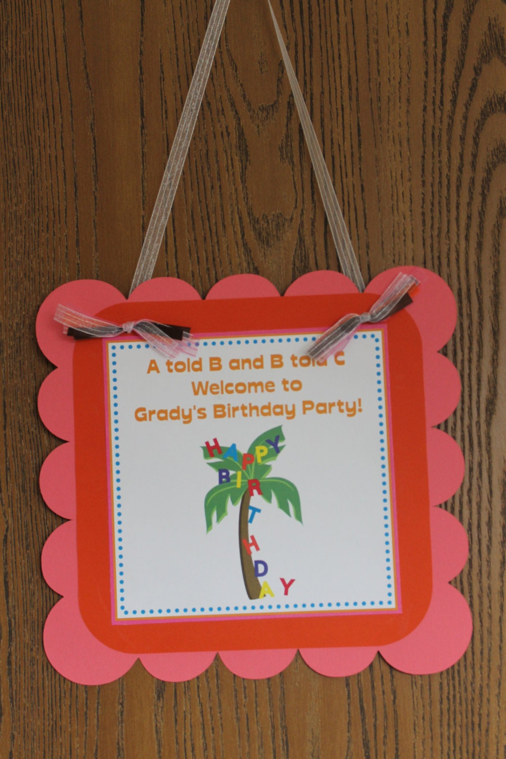 Chicka Chicka Boom Boom Birthday Party Invitations