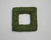 Moss and VIne Square Wreath 12 inch