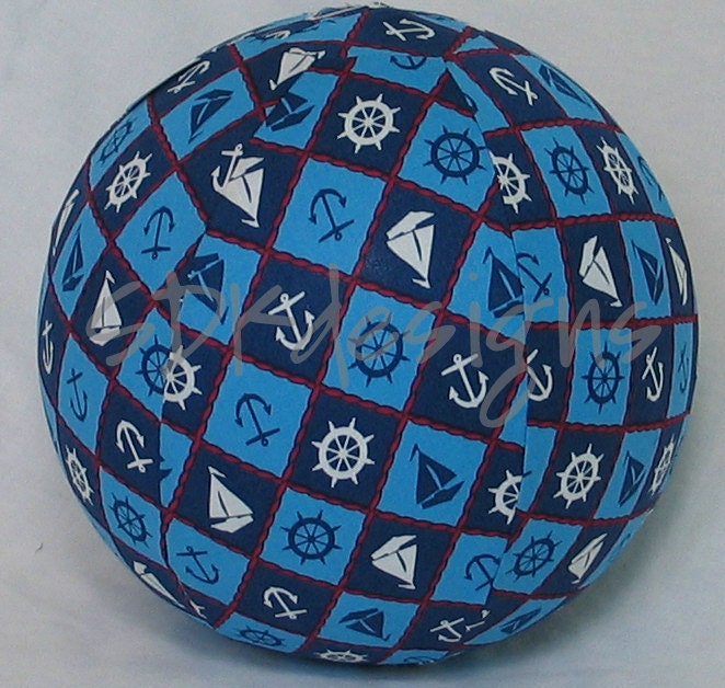 Balloon Ball TOY - Ships Ahoy  - Trendy Sail Boats Nautical theme