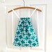 Drawstring Backpack / summer bag / beach bag / turquoise