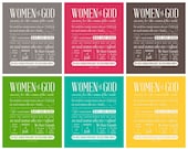 Women of God - Subway Art - Instant Download