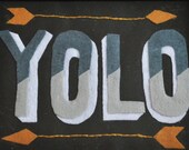 Embroidered Felt YOLO Portrait