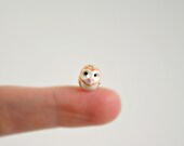 Micro Barn Owl - Hand Sculpted Miniature Polymer Clay Animal