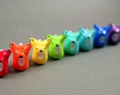 Choose Your Color - Little Fox - Hand Sculpted Miniature Polymer Clay Animal