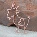 Goat. Goat Pendant. Copper. Wire Jewelry