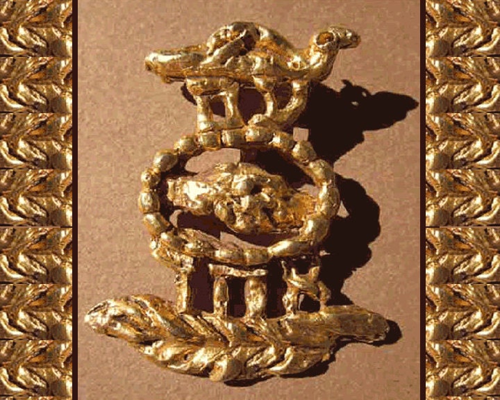 Artist Jacques Lipchitz Goldtone Pendant,One People,Israel,Sculptural,Vintage Jewelry,Unisex