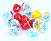 Set of Vintage Gumball Machine Prizes - Bunny Rings