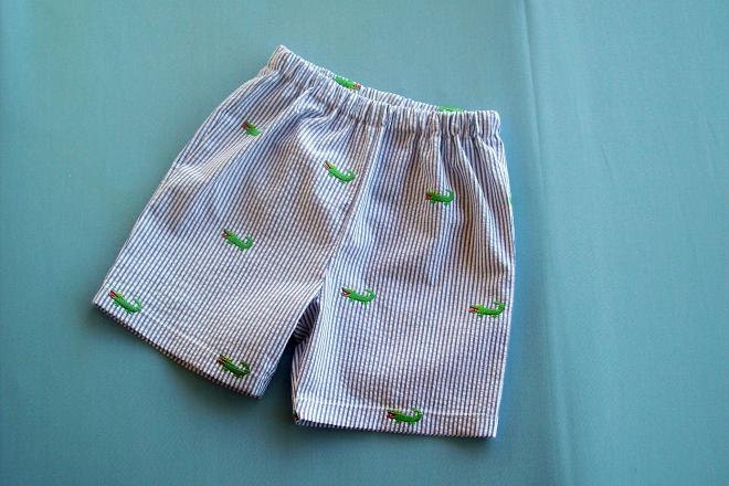 Alligator Seersucker Shorts