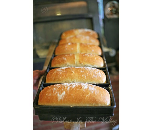Kitchen Art, French Bread Photo, Food Photography, Bakery, Kitchen Wall Decor, Wood Fired Oven, Loaves, 5x7 Fine Art Photograph