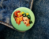 1.5" DECAPITATED LOVERS Artist Pinback Button Limited Edition