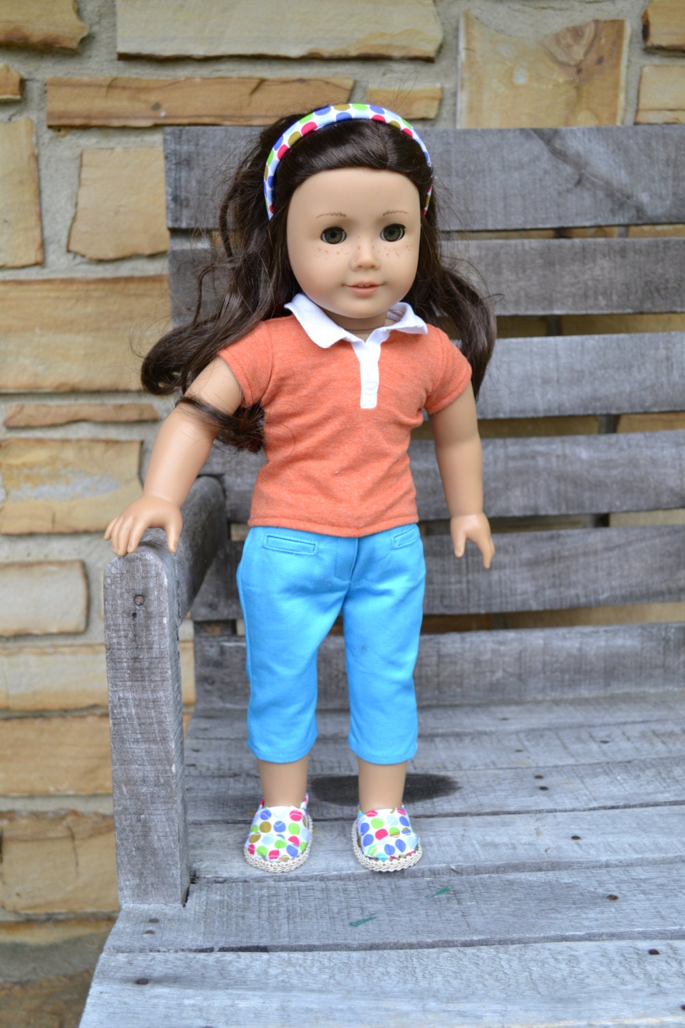 American Girl Doll Clothes - OUTFIT of the MONTH - May 2013 - Spring Endeavors - 4 Piece