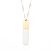 Long gold necklace - gold bar necklace - geometric jewelry - minimalist necklace - layering necklace - seafoam dipped necklace