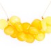 Yellow bridesmaid necklace - yellow bridesmaid jewelry - gold necklace - chalcedony necklace - spring necklace - yellow wedding jewelry