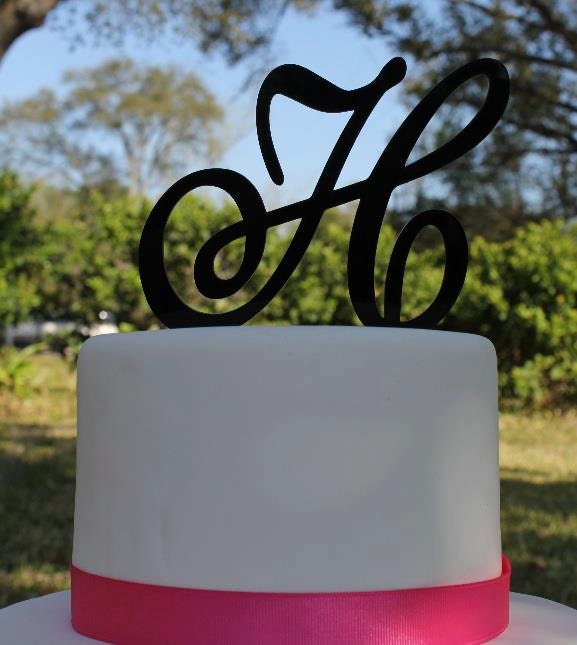 Single Initial Monogram Cake Topper Il_170x135