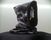 Black and Grey faux fur Elven hood