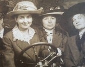 Original vintage automobile photograph postcard