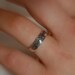 Sterling Tree of Life Ring,  Ladies, Tapered with engraving