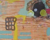 painting - mixed media on plywood - i think many women know that their motherhood was the beginning of their determination to stand strong
