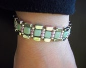 Chunky Tila Bead Bracelet