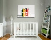 Fine Art Photograph. Crayons. Colors of the Rainbow. 8x10 Print