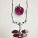 ON SALE vintage 60s sarah coventry lot lucite apple and mod necklace signed