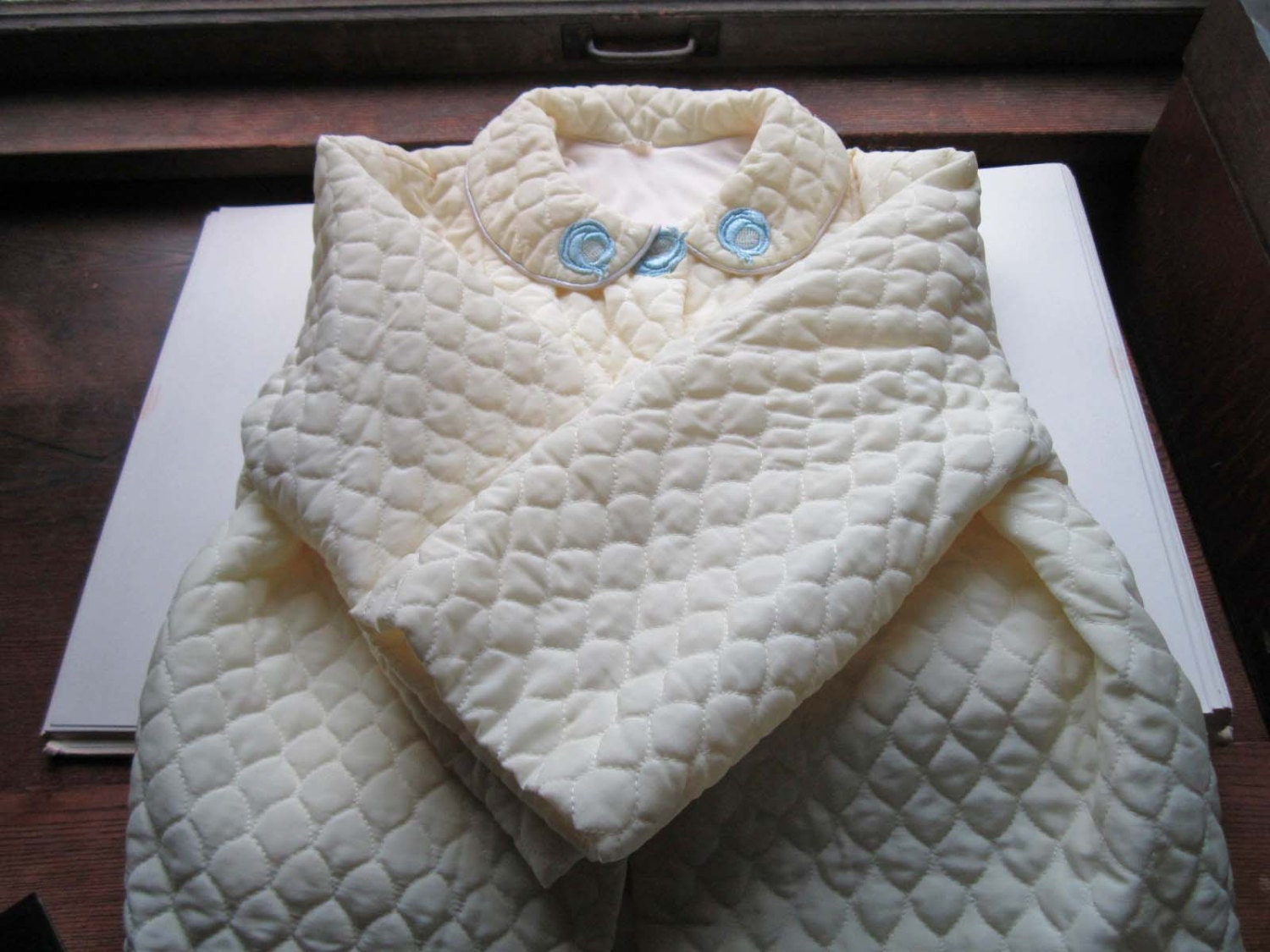 Vintage Quilted Bed Jacket