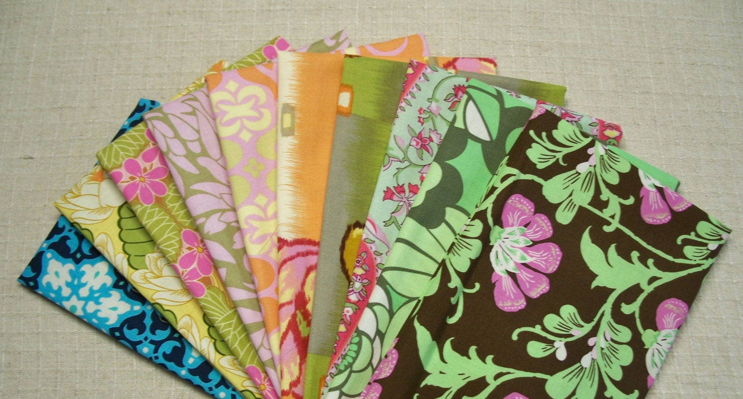 Amy Butler Medley - 10 Fat Quarters Bundle (No.144) - Designer Quilt Fabric