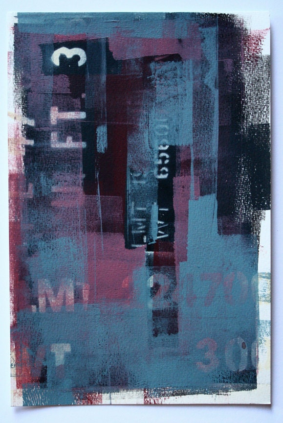 painting "Unconscious No. 8" on water color paper