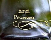 Prosecco Slumped Wine Bottle Cheese Plate from Italy