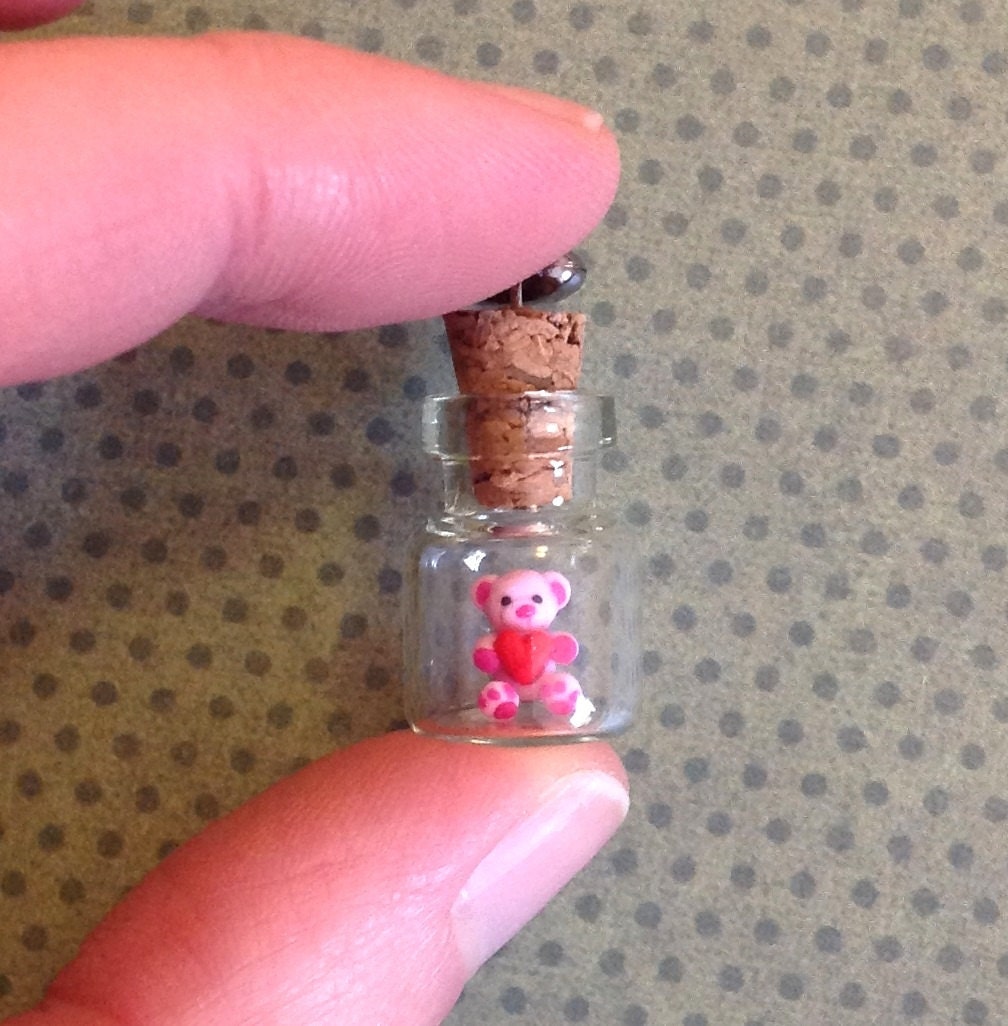 Wish Bear keepsake bottle or necklace