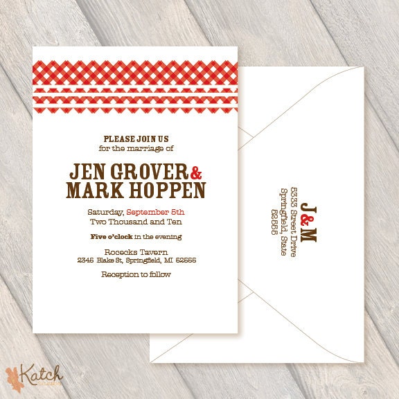 Picnic Custom Invitations, Wedding, Party, Birthday, Anniversary, Retirement