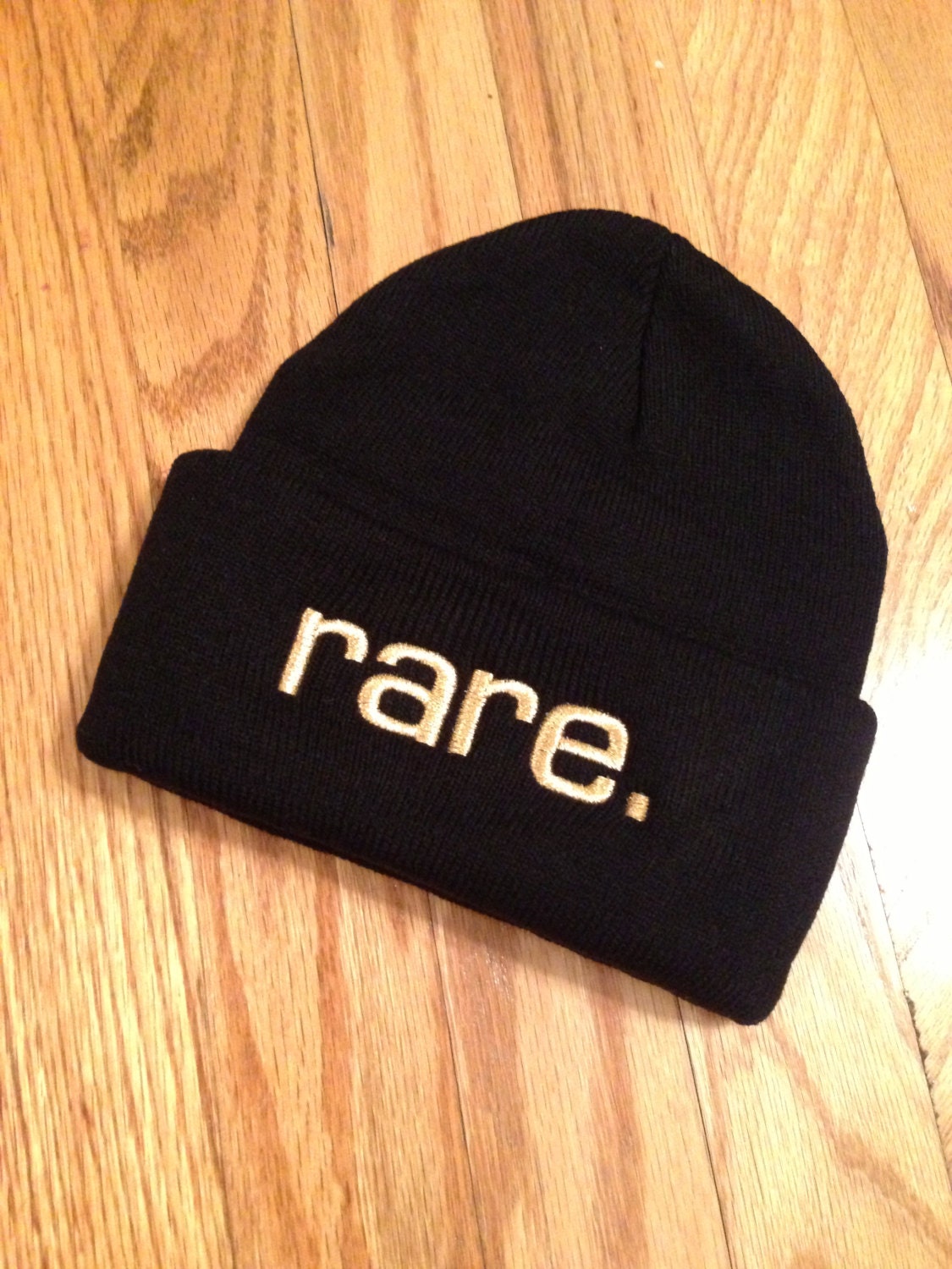 Trucks & Pearls Black and Gold rare. Knit Beanie