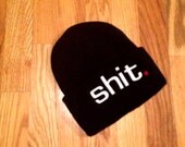shit. Trucks & Pearls Black shit. Knit Beanie