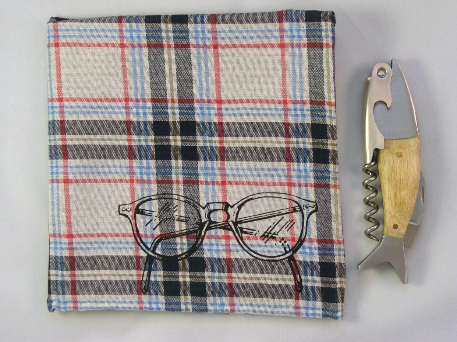Double Sided Plaid Pocket Square/Handkerchief