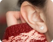 Sweet Heart Posts // Sterling Silver Earrings