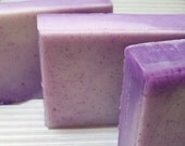 Blackberry Sage Handmade Soap, Fruity fragrance, purple and white soap, Gentle shea butter soap, creamy lather