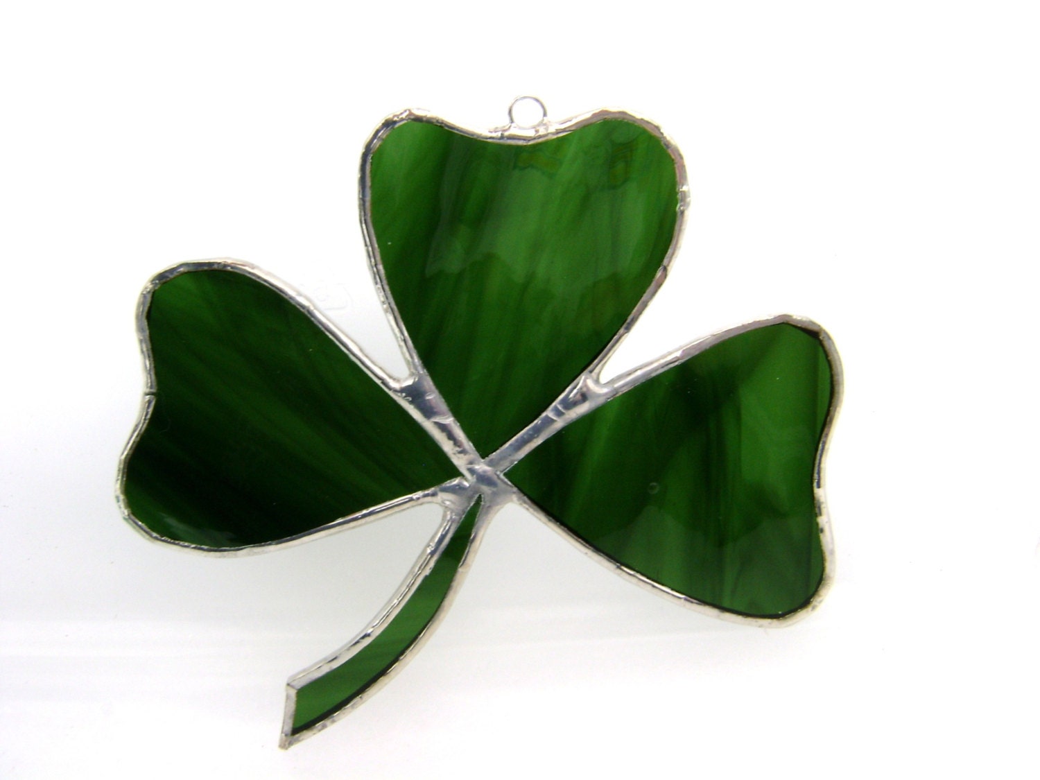 Shamrock Celtic Green Stained Glass St Patricks Day Luck of the Irish Moss March 17 Spring Birthday Wedding Decorations Clover