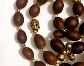 Prayer necklace with rare geen turquois pendant