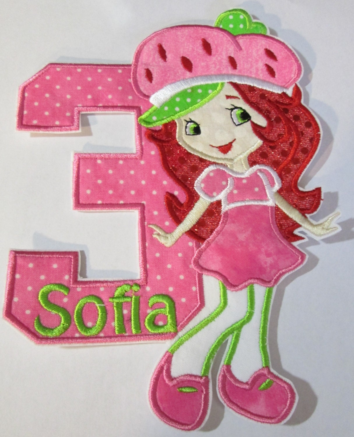 Iron On Applique - Strawberry Shortcake Birthday SS778