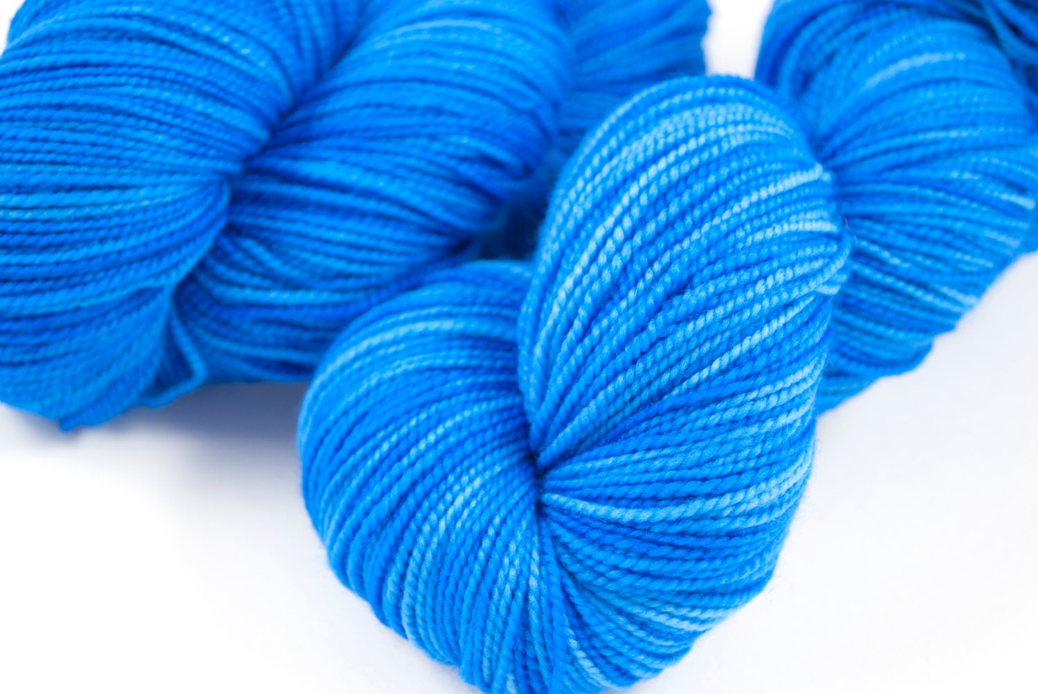 Merino Sock "Bluebird" Semi Solid Blue