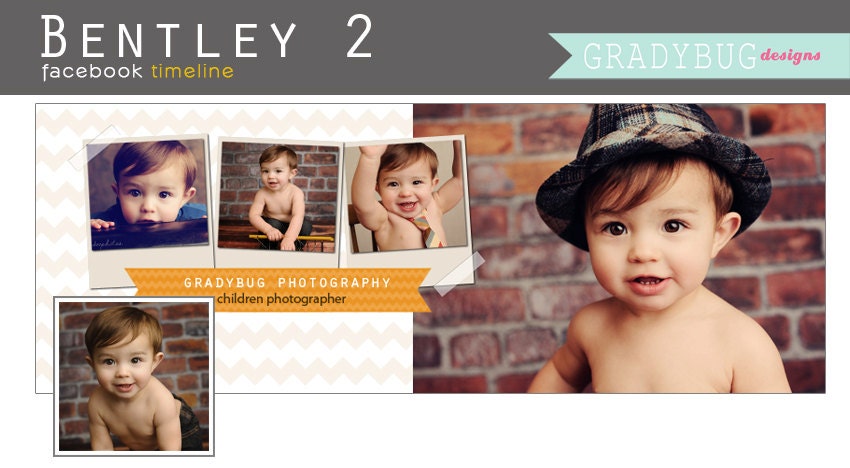 INSTANT DOWNLOAD - Bentley 2 Facebook Timeline Cover - Facebook Timeline Templates - Photoshop Templates