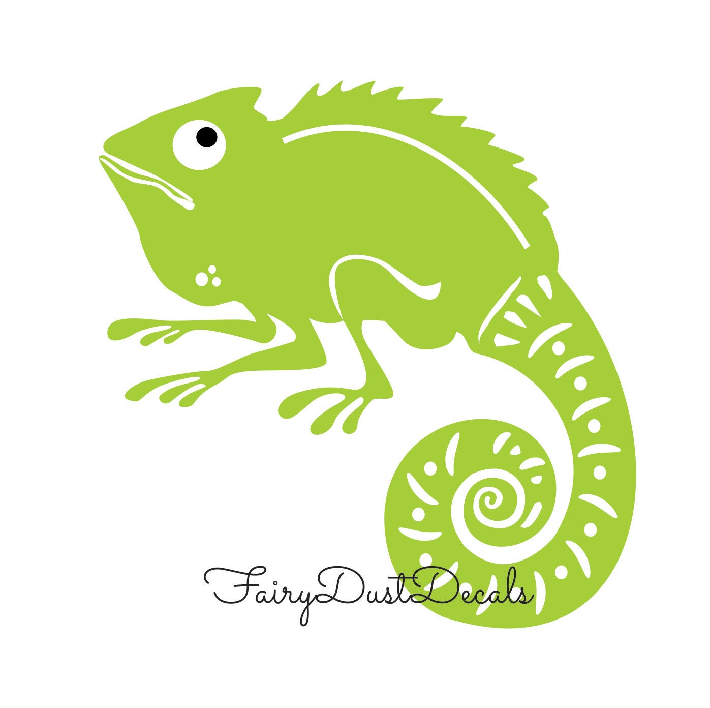 Chameleon Lizard wall decal