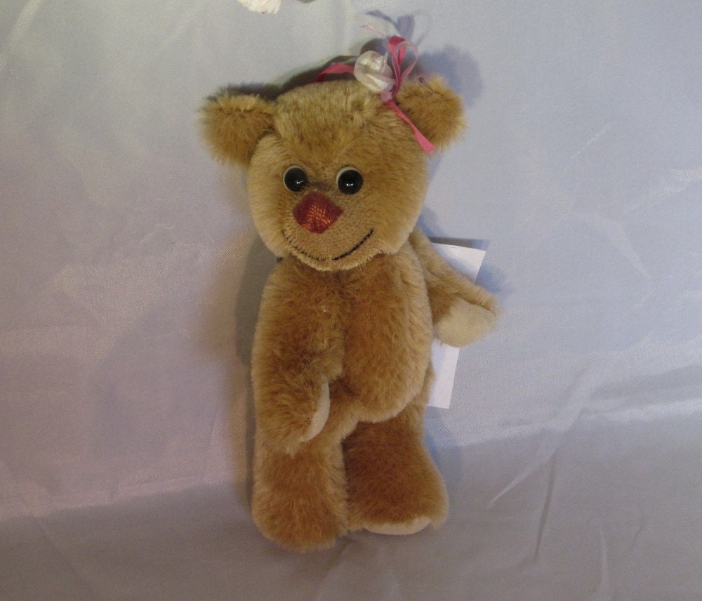 Iddy Biddy Honeypot one of a kind mohair teddy bear