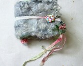 felted wool journal fairy book  - enchanted forest art diary -  fairy rose