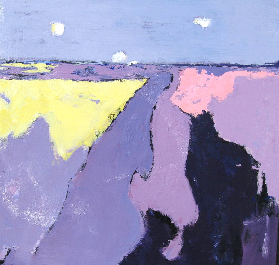 Lavendar Abstract Original Acrylic Painting on canvas