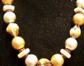 Wood and Coco Bead Necklace
