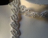 Rhinestone Trim 1/2 YARD for Bridal Sashes, Headbands, Jewelry